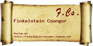 Finkelstein Csongor névjegykártya